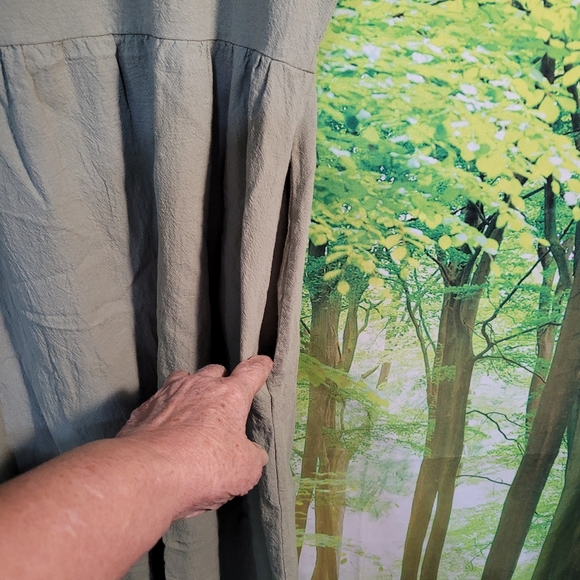 (3403-5) No Name Tag, Women's Green Dress , Slip on, Size XXL, - Picture 5 of 12